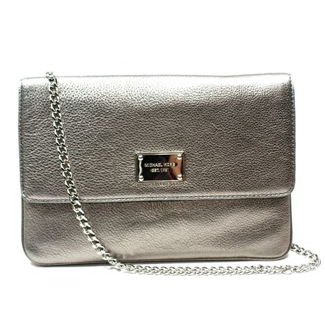 michael kors gunmetal jet set chain shoulder|jet set leather shoulder bag.